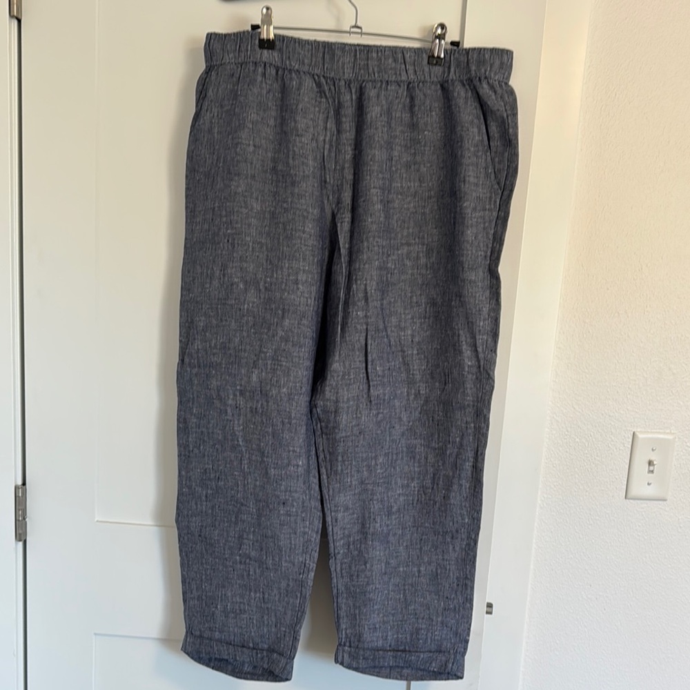 RACHEL Rachel Roy Navy Linen Pants- never worn, only tried on once!!